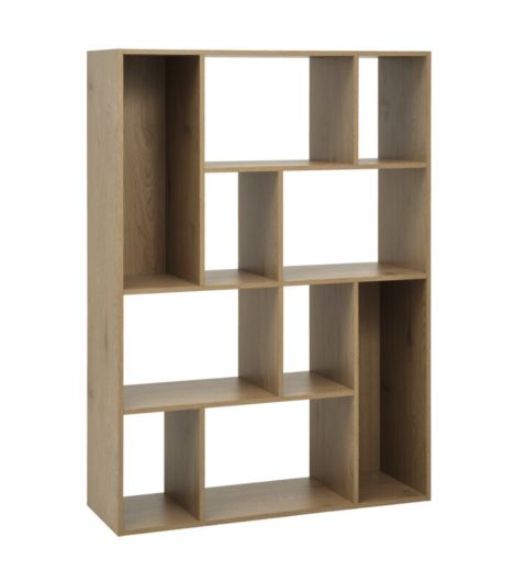 مقسم غرف GADEHUSE - بـ10 أرفف، لون خشب بلوط