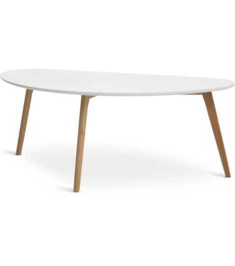 Coffee table LEJRE 60x120 white/oak