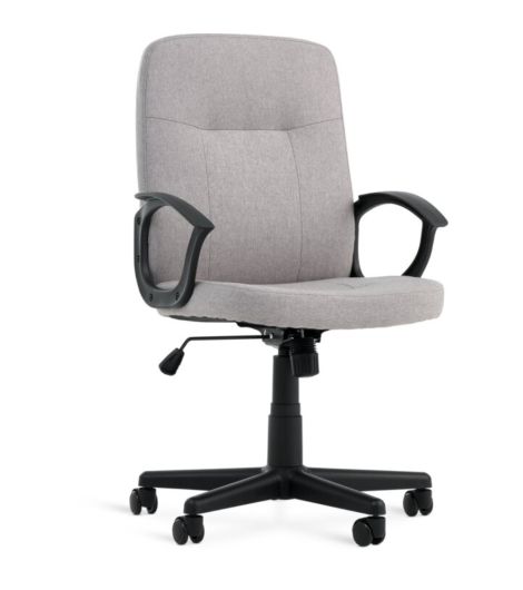 كرسي مكتب NIMTOFTE - نسيج رمادي/أسود