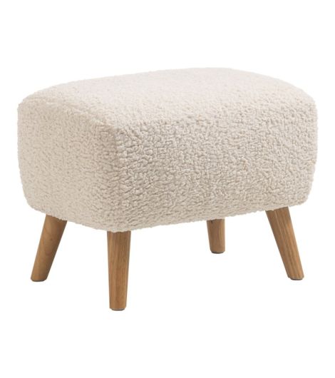 بوف VILDSUND - مقاس 52×41، نسيج تيدي أبيض/أبيض مائل إلى أصفر