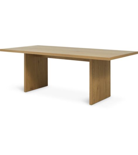 طاولة طعام MUNKEBY - مقاس 100×220، لون بلوط كثيف