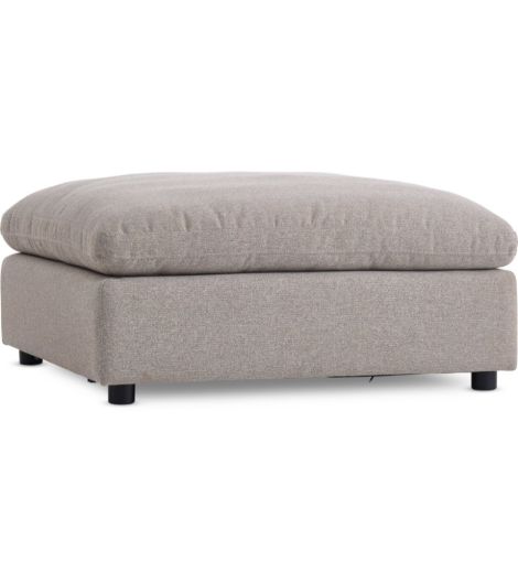 Sofa module LYBY chaise longue/pouffe sand fabric