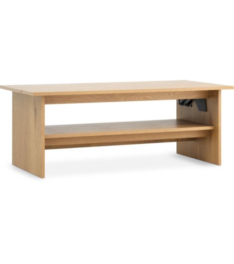 طاولة قهوة DAUGBJERG - مقاس L120، بسطح علوي قلاب، بلوط كثيف