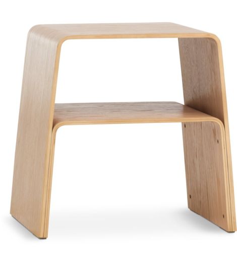 Stool VANDEL stackable natural oak