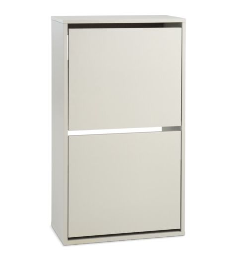 خزانة أحذية ALLESHAVE مع 2 مقصورة، بيج