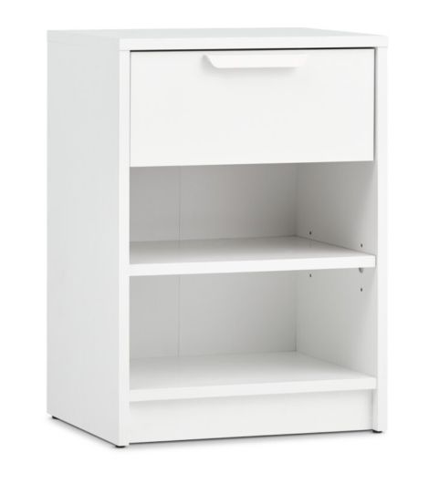 Bedside table JENSLEV 1 drawer white