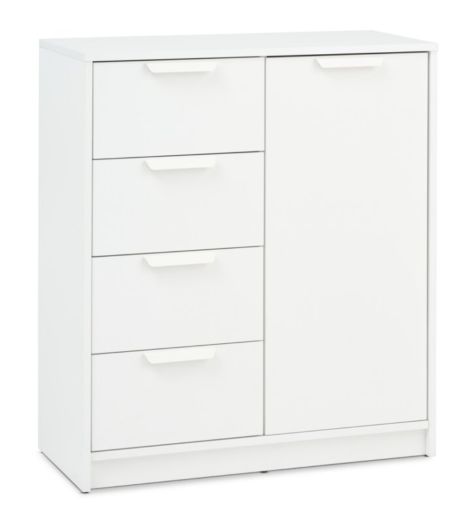 4 drawer 1 door chest JENSLEV combi white