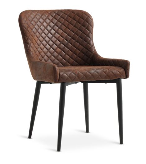 كرسي طعام PEBRINGE، بني عتيق/أسود