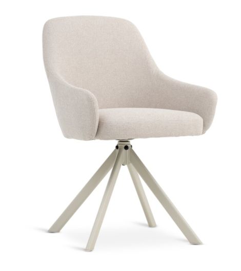 كرسي طعام ROSTRUP دوار، نسيج بيج