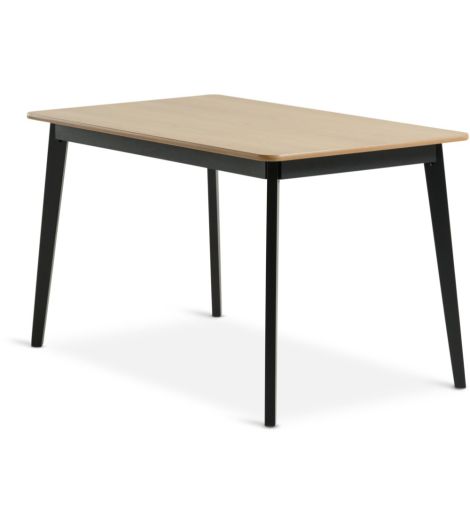 طاولة طعام JEGIND - مقاس 80×130، لون البلوط الطبيعي/أسود