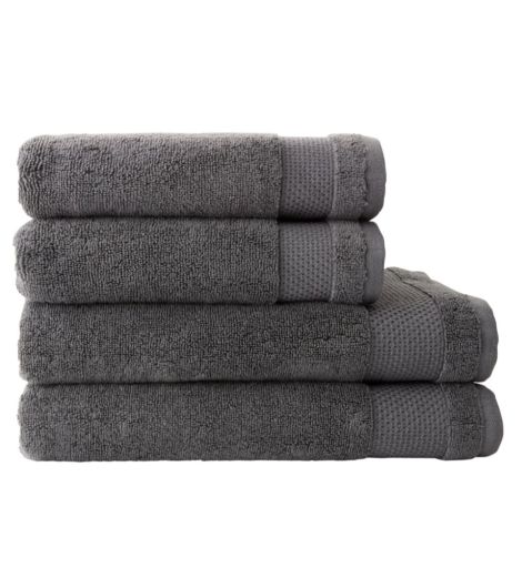 Bath towel NORA 70x140 anthracite grey