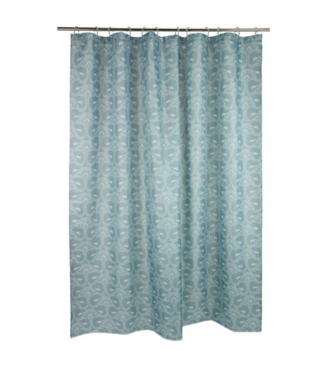 Shower curtain GOTTNE 180x200 dusty blue