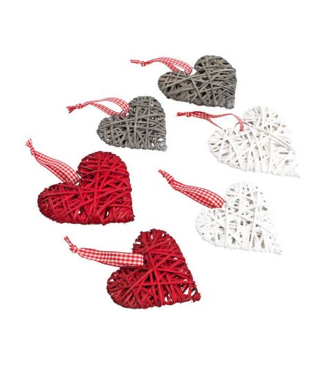قطع زينة SILL على شكل قلوب - عبوة من 6 قطع