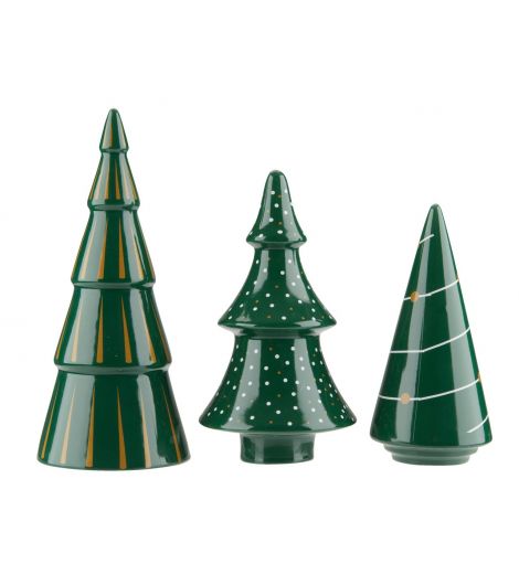 شجرة ديكور SLEIPNER - عبوة من 3 قطع باللون الأخضر