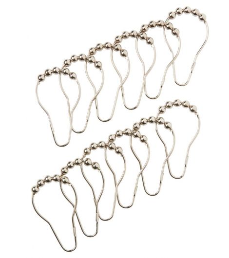 Shower curtain rings VARA 12pcs/pck
