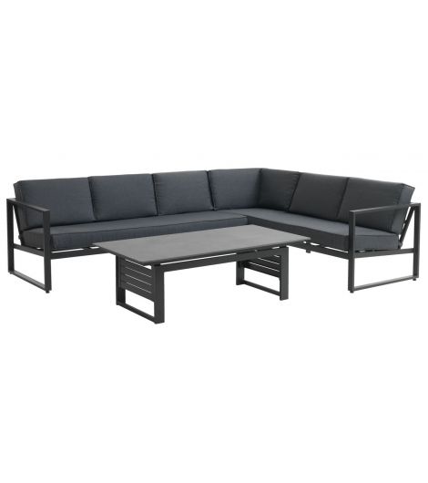 Lounge set VONGE 6pers. black