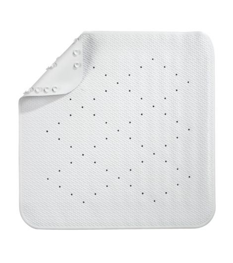 Non-slip bath mat BERG 54x54 white