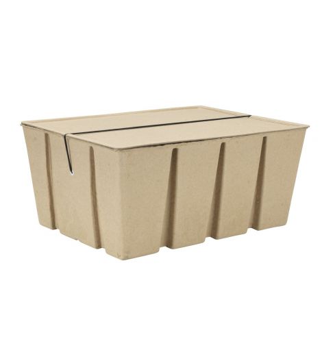 صندوق تخزين عرض 40× طول 30× ارتفاع 18 سم، معاد تدويره