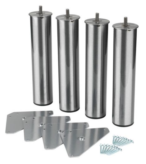 Bed legs Ø5xH23cm steel 4 pcs