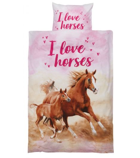 Duvet cover set WILMA 140x200 pink