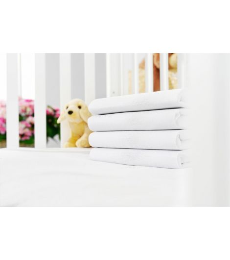 Jersey Fitted sheet JETTE 60x120x15 white