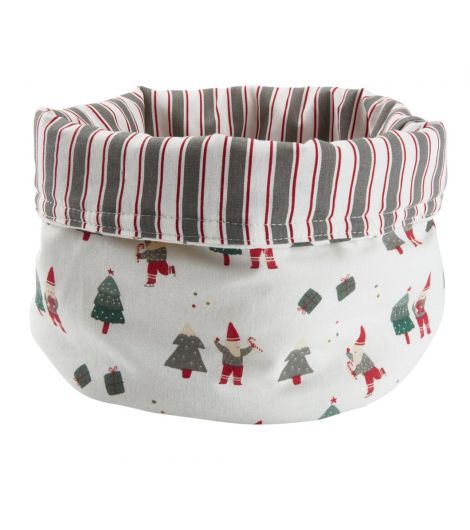 حقيبة خبز للكريسمس أبيض