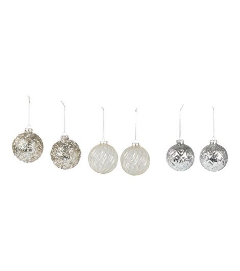 زينة كريسمس للشجرة 6 قطع متنوع - (قطعة واحدة)