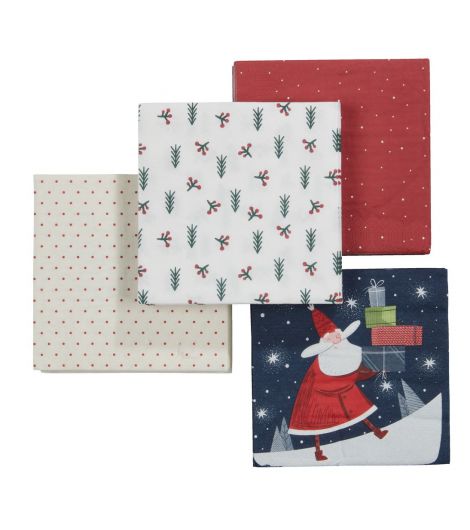 محارم ألوان متعددة 17*17 سم متنوع - (قطعة واحدة)