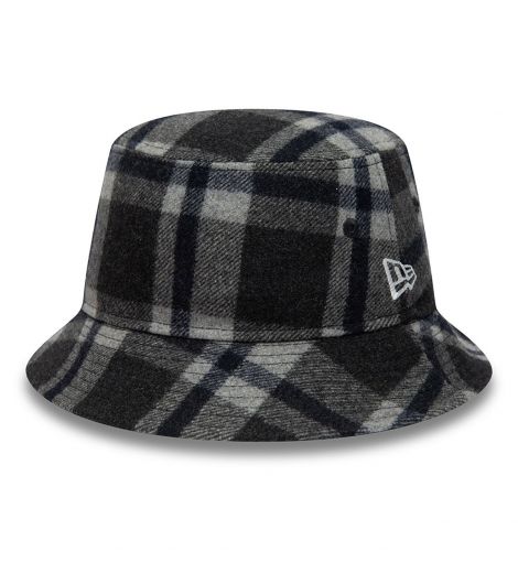 NEW ERA WOOL CHECK BUCKET HAT