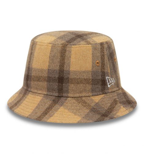 NEW ERA WOOL CHECK BUCKET HAT