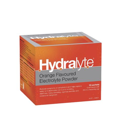Hydralyte orange 10 sachets