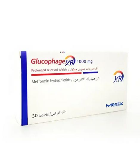 Glucophage XR 1000Mg Tabs 30s