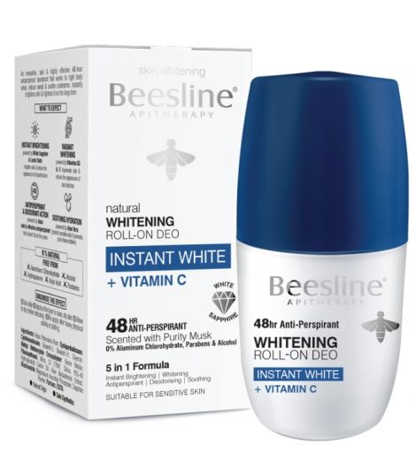 Beesline Whitening Roll-on Deo Instant White + Vitamin C 50ml