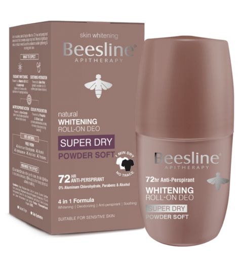 Beesline Roll-on Deo Whitening Super Dry Powder Soft 50ml