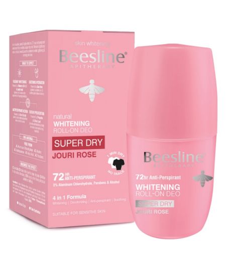 Beesline Roll-on Deo Whitening Super Dry Jouri Rose 50ml