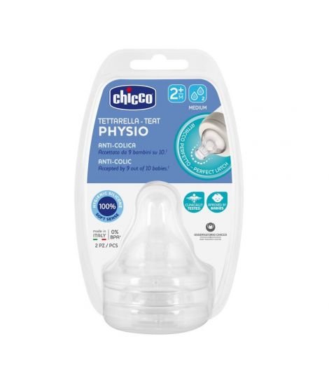 Chicco Teats Perf.5 2M+Med2pcs