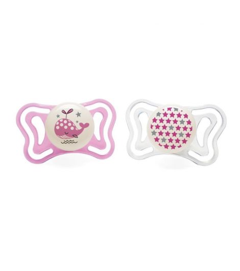 Chicco Soother Ph.Light lumi 2-6M 2s