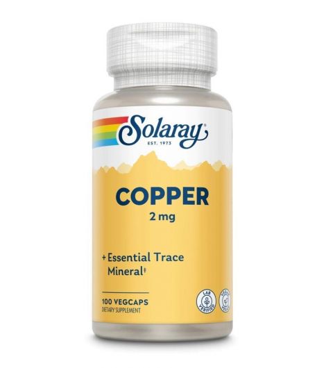 Solaray Copper 2Mg 100 Caps
