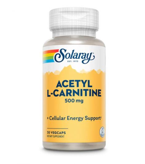 Solaray Acetyl L-Carnitine 500mg 30Cap