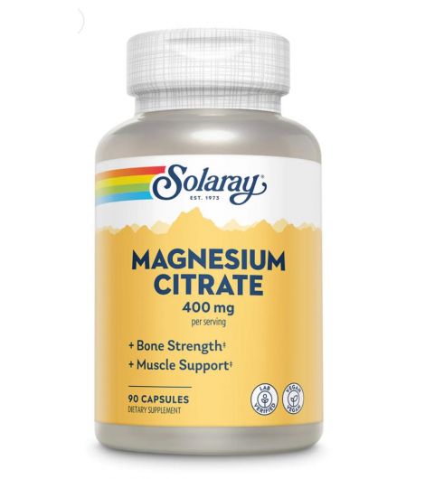Solaray Magnesium Citrate 400mg 90Cap