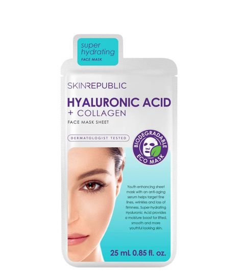 Skin Republic Hyaluronic Acid Collagen Face Mask Sheet 25ml