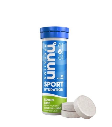 Nuun Sport Hydration 10 Effervescent Tablets Lemon Lime