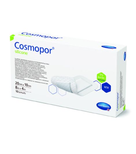 Hartmann Cosmopor Silicone 20cmx10cm 10 Pieces