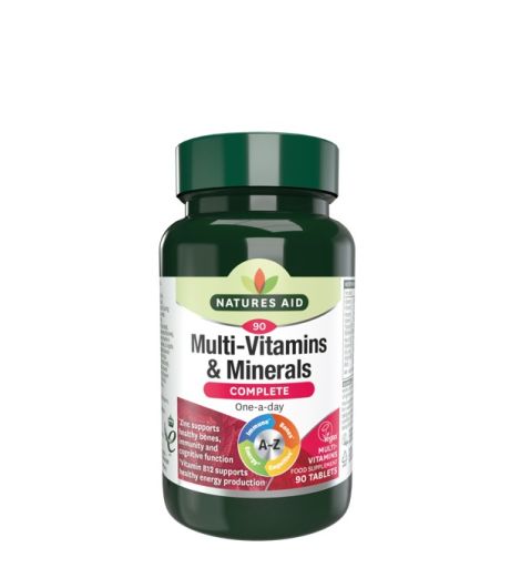 Natures Aid MultiVitamins & Minerals Complete 90 Tablets