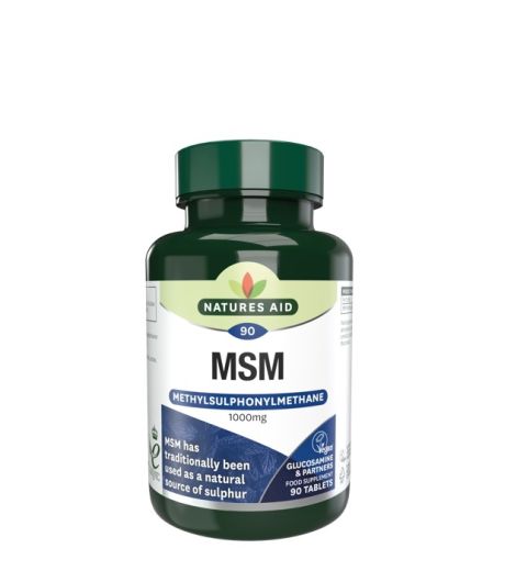 Naures Aid MSM Sulphur 1000mg 90 Tablets