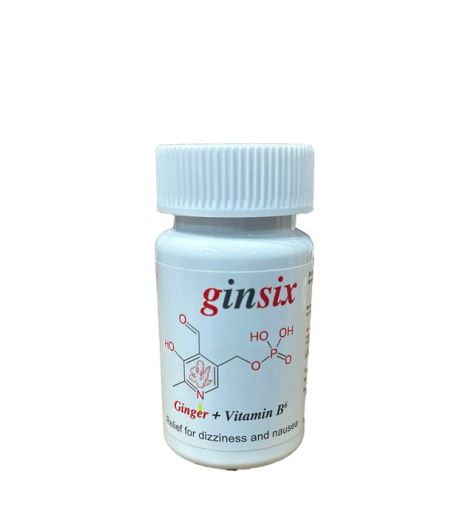 Ginsix Ginger+Vitamin B6 30 Capsules