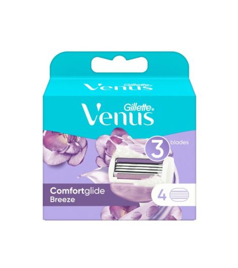 Gillette Venus Razor Comfort Glide Breeze 4 Pieces