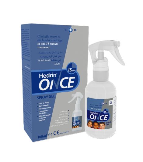Hedrin Once Lice Spray Gel 100ml