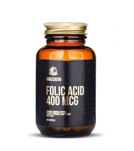 Grassberg Folic Acid 400mcg 60 Cap