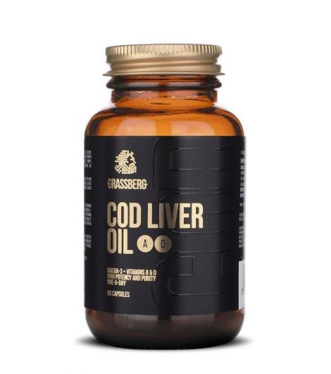 Grassberg Cod Liver Oil A+D 60 Cap